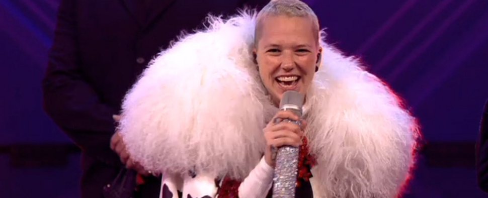 Stefanie Heinzmann war der Dalmatiner – Bild: ProSieben/Screenshot