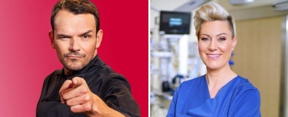 Steffen Henssler und Doc Caro alias Dr. Carola Holzner – Bild: RTL/Philipp Rathmer/RTL/Stefan Gregorowius