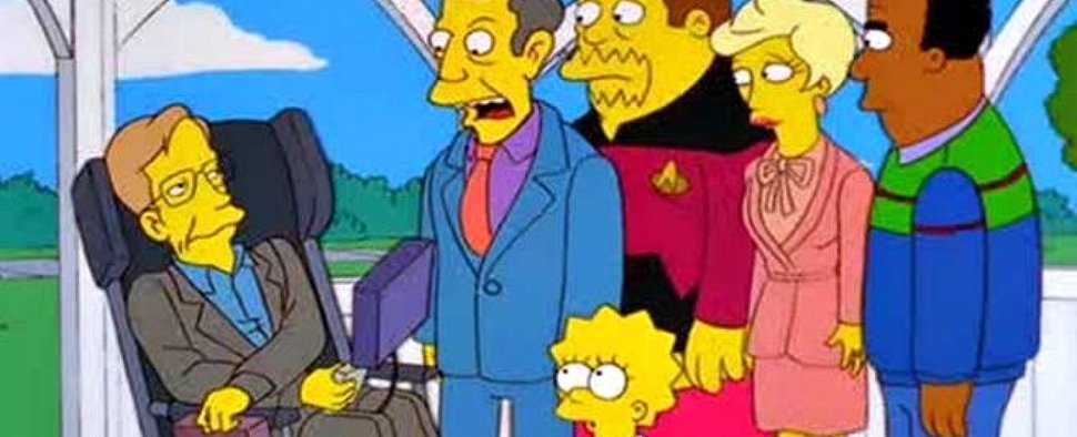 Stephen Hawking in der Episode „Die Stadt der primitiven Langweiler“ von „Die Simpsons“ – Bild: FOX