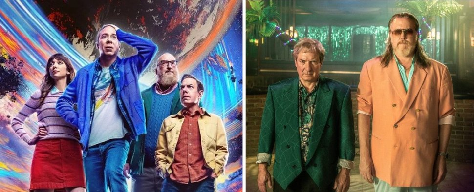 „Stuart Fails to Save the Universe“ (l.) und „Braunschlag 1986“ – Bild: HBO Max/ORF/Superfilm