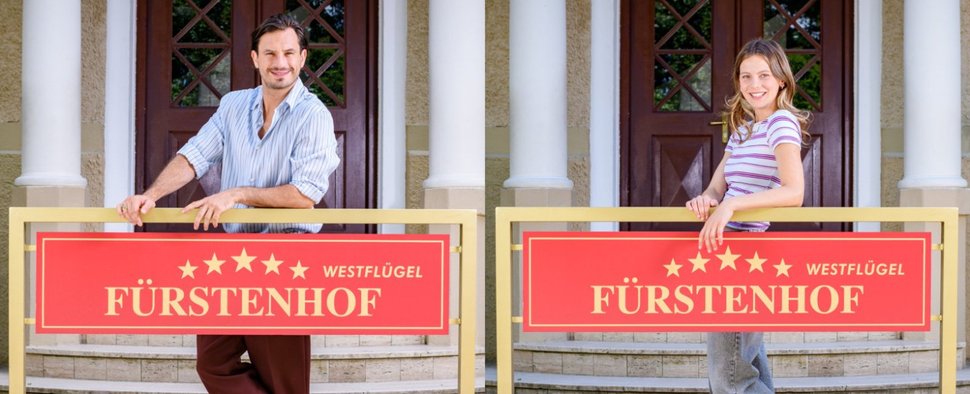 Jaime Ferkic und Hannah Werner sind neu am Fürstenhof – Bild: ARD/Christof Arnold