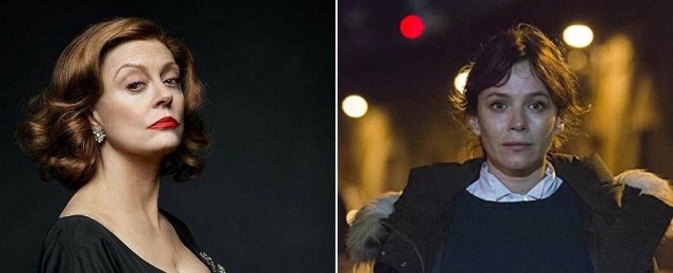 Susan Sarandon herrschaftlich in „Feud: Die Feindschaft zwischen Bette und Joan“; Anna Friel in „Marcella“ – Bild: FX Networks/Netflix