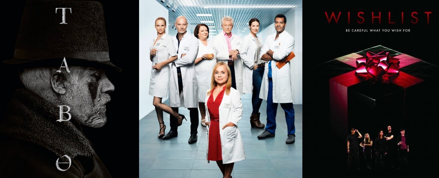 Letzte Binge-Chance im Mai: Diese Serien fliegen bei Amazon & Netflix raus – Unter anderem „Taboo“, „Dr. Klein“ und „Wishlist“ betroffen – Bild: BBC/​FX Networks, ZDF/​Markus Fenchel, Outside the Club