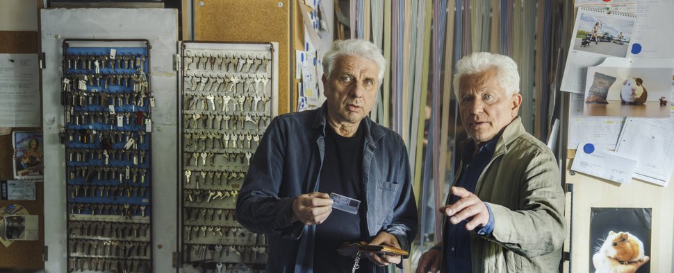 Ermittelten am Ostermontag zum allerletzten Mal im Münchner „Tatort“: Franz Leitmayr (Udo Wachtveitl, l.) und Ivo Batic (Miroslav Nemec) – Bild: BR/NEUESUPER GmbH/Hendrik Heiden