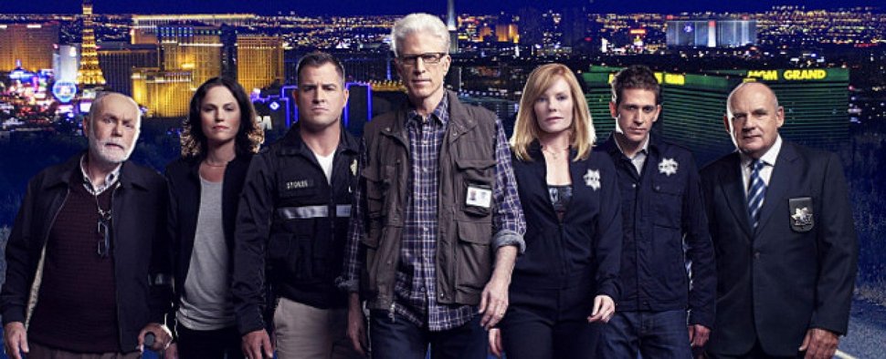 Ted Danson (m.) und der Cast der 13. „CSI“-Staffel – Bild: RTL