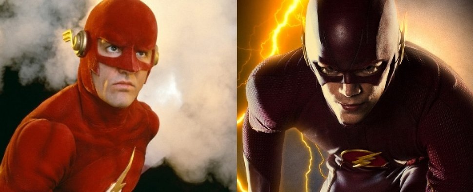 „The Flash“ damals und heute: John Wesley Shipp (l.) und Grant Gustin (r.) – Bild: CBS / The CW
