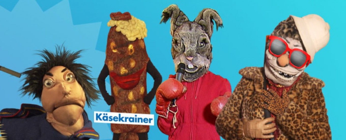 „The Masked Houseparty“: Wohnzimmer-Variante der Masken-Rateshow in Österreich – Selbstironischer „The Masked Singer“-Ableger auf Puls 4 – Bild: Puls 4