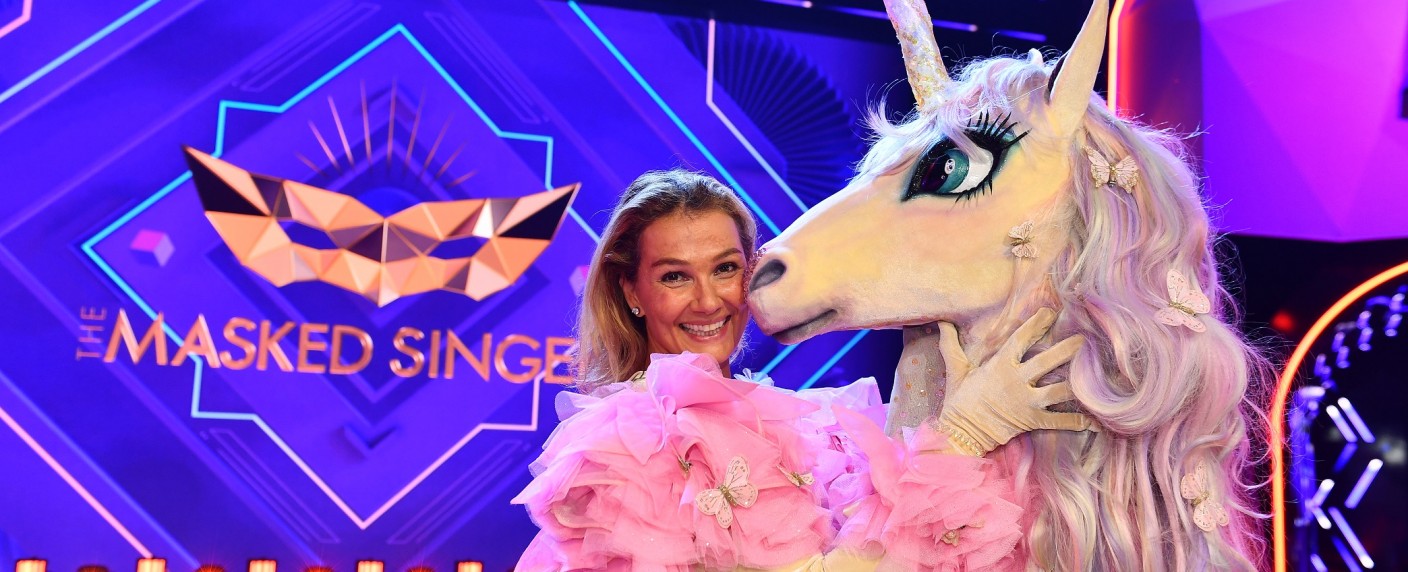 Franziska van Almsick nach „The Masked Singer“: „Der Monstronaut hat mir einen Schnaps auf die Garderobe geschickt“ – Enttarntes Einhorn im Interview nach der ProSieben-Show – Bild: ProSieben/​Willi Weber