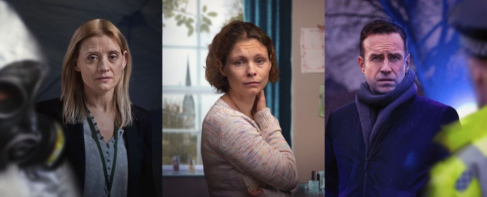„Der Giftanschlag von Salisbury“: Anne-Marie Duff, MyAnna Buring und Rafe Spall – Bild: BBC one