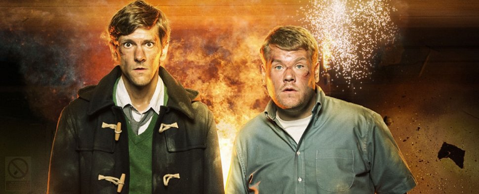 Zur falschen Zeit am falschen Ort: Matthew Baynton und James Corden in „The Wrong Mans“ – Bild: BBC