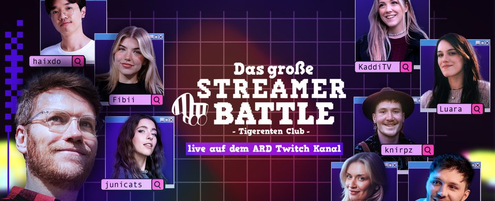 "Tigerenten Club" goes Twitch: Vierstündiges Streamer-Battle angekündigt – Nils Bomhoff (Rocket Beans) moderiert Live-Event – Bild: SWR