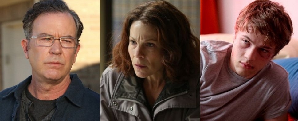 Timothy Hutton (l.), Lily Taylor (m.) und Connor Jessup (r.) sind auch in der dritten Staffel von „American Crime“ mit dabei – Bild: ABC