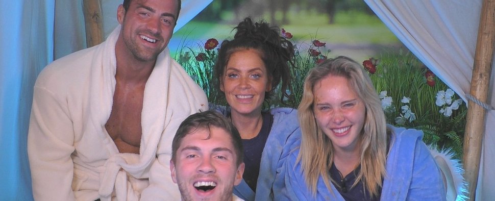Die „Promi Big Brother“-Finalisten 2019: Tobi, Joey, Janine und Theresia (v.l.n.r.) – Bild: Sat.1