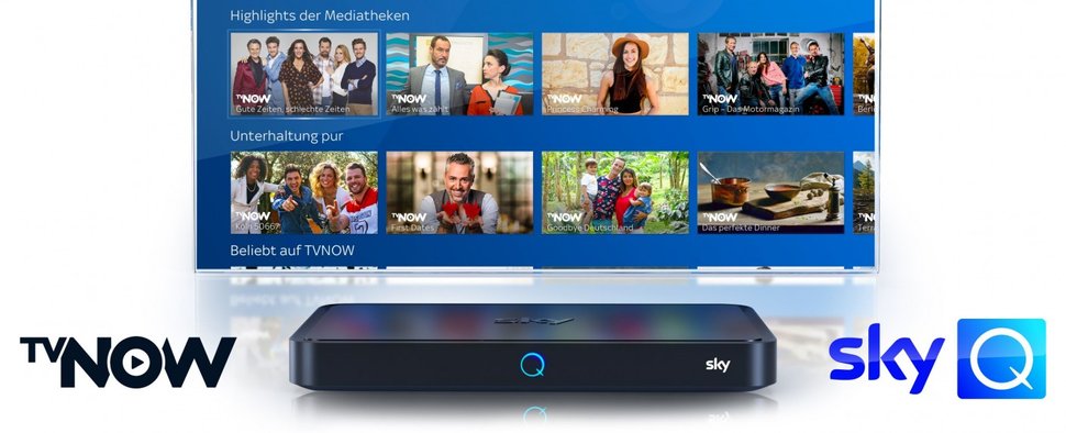TVNOW ab jetzt auf Sky Q verfügbar – Bild: Sky Deutschland