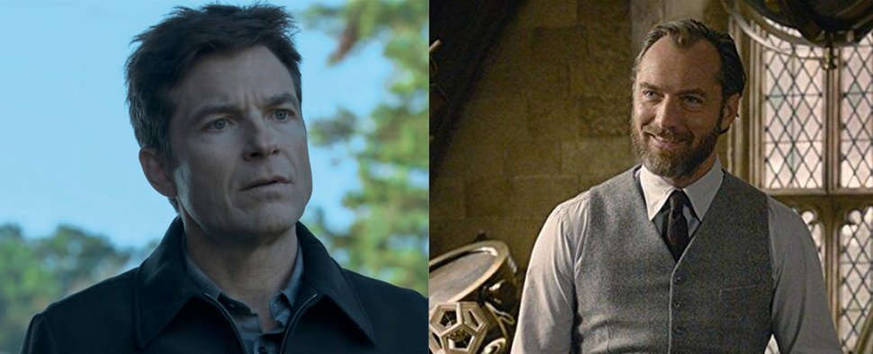Jason Bateman („Ozark“, l.) und Jude Law („Phantastische Tierwesen“) – Bild: Netflix/Warner Bros. Pictures