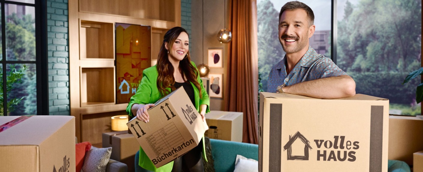 „Volles Haus!“: Einzugstermin des neuen Sat.1-Nachmittagsformats bekannt – Jasmin Wagner und Jochen Schropp präsentieren neue Liveshow – Bild: Sat.1/​Willi Weber