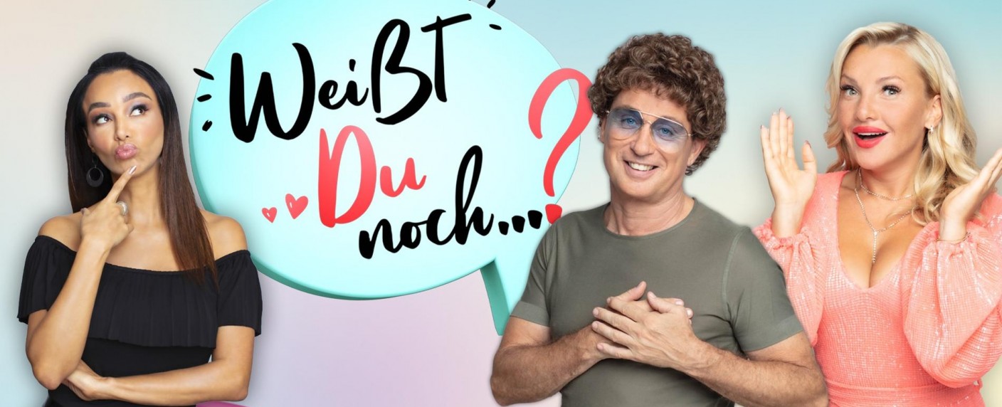„Weißt du noch …?“: Neue 90er-Retroshow mit Pooth, Burdecki und Schröder angekündigt – RTLplus startet Nostalgie-Abend im Oktober – Bild: TVNOW