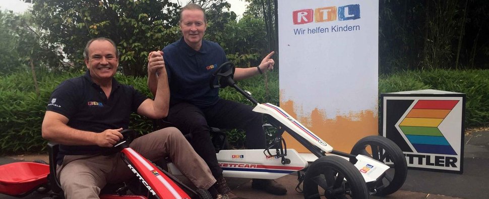 Wolfram Kons und Joey Kelly freuen sich auf die Promi-Kettcar-WM – Bild: RTL Nitro