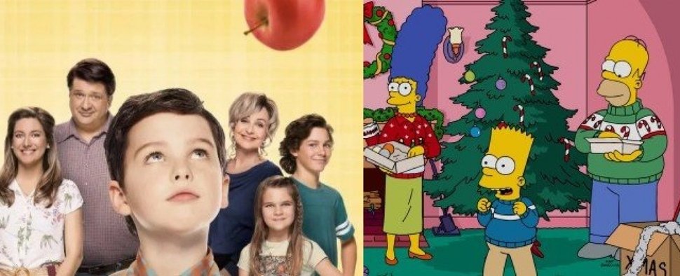 „Young Sheldon“ und „Die Simpsons“ als vorgezogenes Weihnachtsgeschenk – Bild: CBS/© 2019-2020 Fox and its related entities. All rights reserved