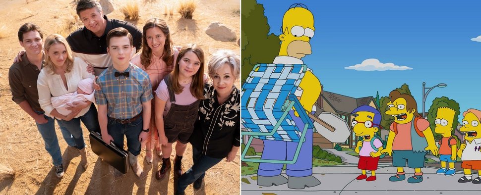 „Young Sheldon“ und „Die Simpsons“ sind mit frischen Folgen wieder da – Bild: ABC/FOX