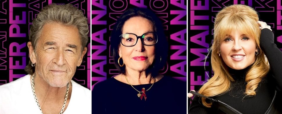 Zu Gast in der „Giovanni Zarrella Show“ am 9. November 2024: (v. l.) Peter Maffay, Nana Mouskouri und Maite Kelly – Bild: ZDF/Instagram