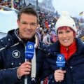 Biathlon im Ersten: Michael Antwerpes und Kati Wilhelm – Bild: rbb/Oliver Ziebe Biathlon im Ersten: Michael Antwerpes und Kati Wilhelm – Bild: rbb/Oliver Ziebe
