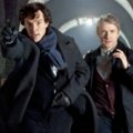 Sherlock Holmes (Benedict Cumberbatch, l.) und Dr. Watson (Martin Freeman, r.) – Bild: BBC