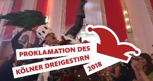 Proklamation des Kölner Dreigestirns