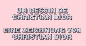 Eine Zeichnung von Christian Dior – Bild: arte Eine Zeichnung von Christian Dior – Bild: arte
