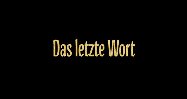 Das letzte Wort – Bild: MDR