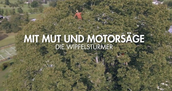 Mit Mut und Motorsäge – Bild: ServusTV Mit Mut und Motorsäge – Bild: ServusTV