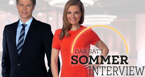 Das Sat.1 Sommerinterview – Bild: Sat.1/Claudius Pflug