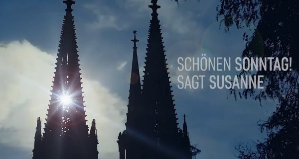 Schönen Sonntag! – sagt Susanne – Bild: Bibel TV
