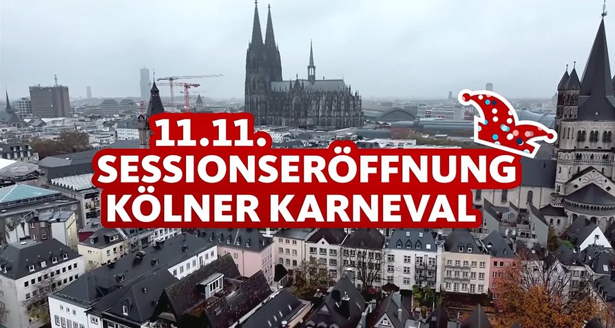 11.11. – Sessionseröffnung Kölner Karneval – Bild: WDR/Screenshot