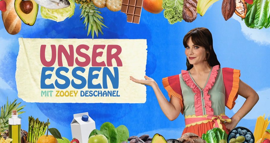 Unser Essen – mit Zooey Deschanel – Bild: Warner Bros. Discovery/Screenshot Unser Essen – mit Zooey Deschanel – Bild: Warner Bros. Discovery/Screenshot