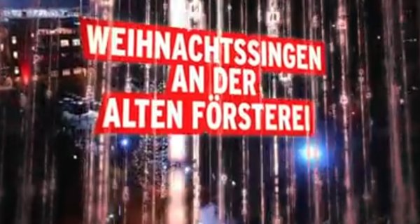 Weihnachtssingen an der Alten Försterei – Bild: rbb Weihnachtssingen an der Alten Försterei – Bild: rbb