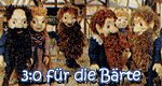 3:0 für die Bärte 3:0 für die Bärte